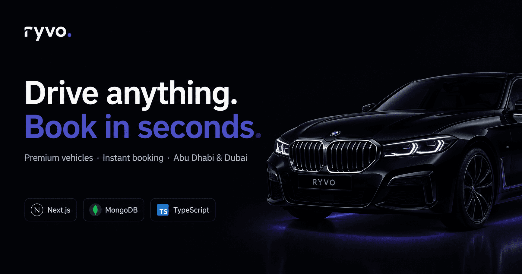 Ryvo — Vehicle Booking Platform preview